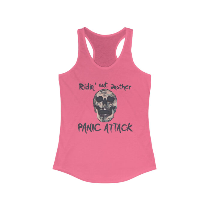 Women's Racerback Tank Top Ridin’ Out Another Panic Attack - Image 9