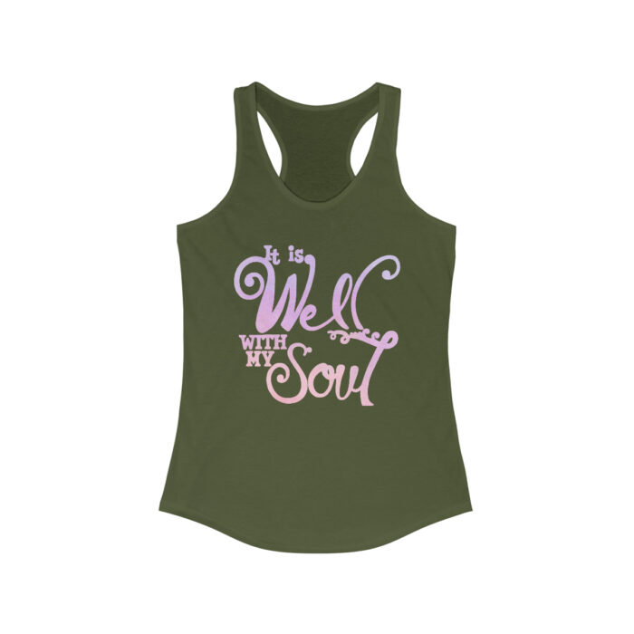 Women's Racerback Tank Top It Is Well With My Soul - Image 5