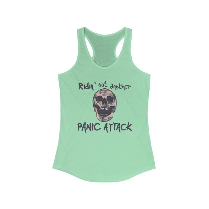 Women's Racerback Tank Top Ridin’ Out Another Panic Attack - Image 5