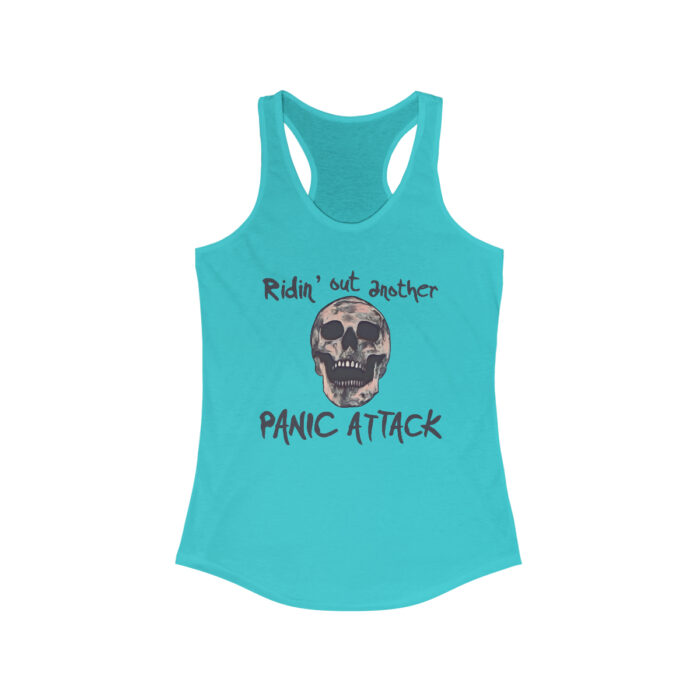 Women's Racerback Tank Top Ridin’ Out Another Panic Attack - Image 7