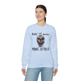 Crewneck Sweatshirt Ridin' Out Another Panic Attack - Image 55