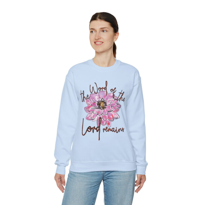 Crewneck Sweatshirt The Word Of The Lord Remains - Image 34