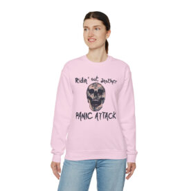 Crewneck Sweatshirt Ridin' Out Another Panic Attack - Image 62