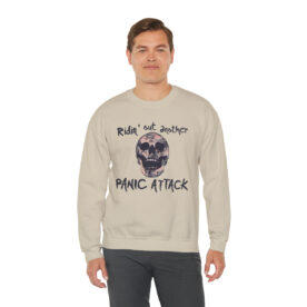 Crewneck Sweatshirt Ridin' Out Another Panic Attack - Image 19