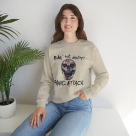 Crewneck Sweatshirt Ridin' Out Another Panic Attack - Image 21