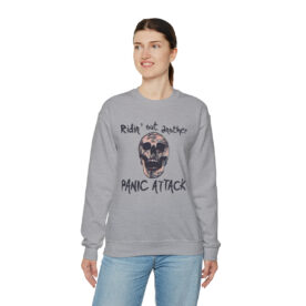 Crewneck Sweatshirt Ridin' Out Another Panic Attack - Image 27