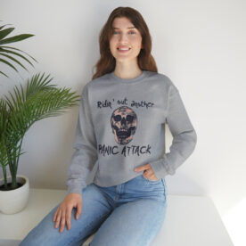 Crewneck Sweatshirt Ridin' Out Another Panic Attack - Image 28