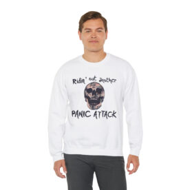 Crewneck Sweatshirt Ridin' Out Another Panic Attack - Image 12