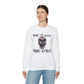 Crewneck Sweatshirt Ridin' Out Another Panic Attack - Image 13