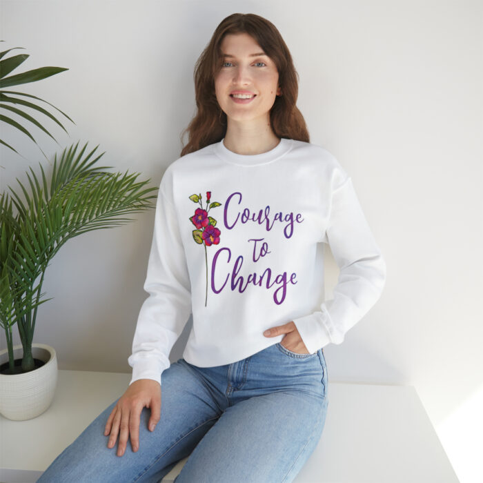 Crewneck Sweatshirt Courage To Change - Image 7