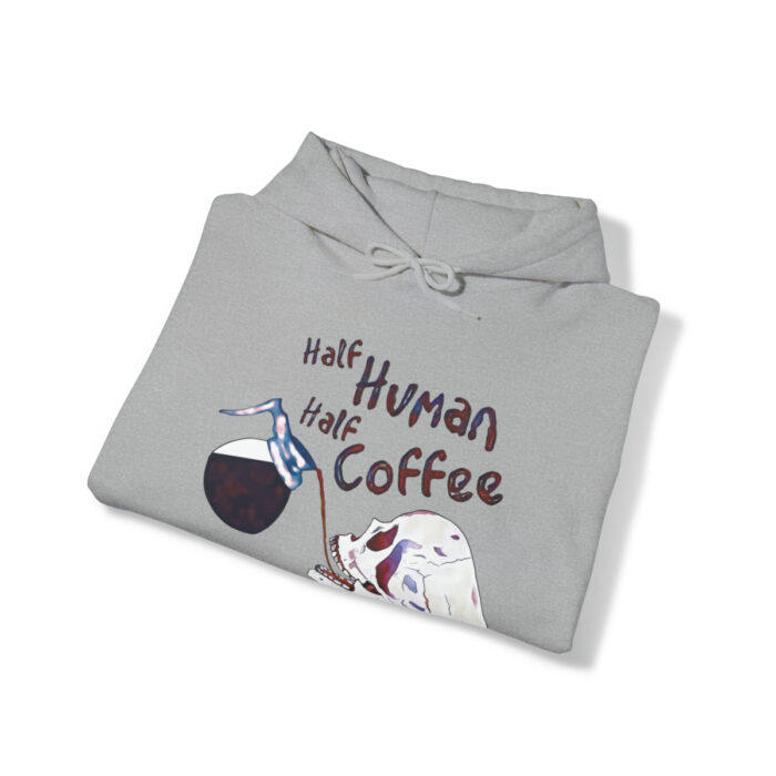 Hoodie Half Human Half Coffee - Image 4