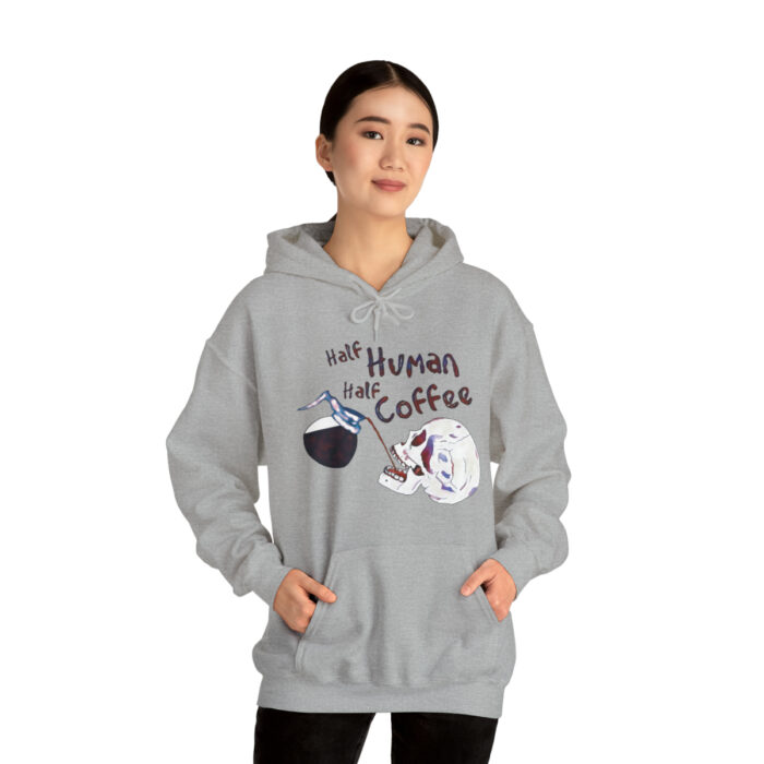 Hoodie Half Human Half Coffee - Image 6