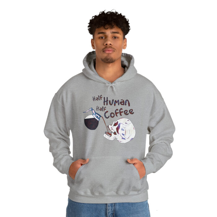 Hoodie Half Human Half Coffee - Image 7