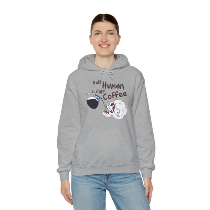 Hoodie Half Human Half Coffee - Image 8