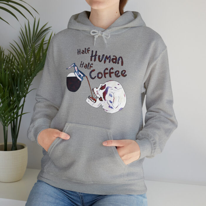 Hoodie Half Human Half Coffee - Image 13