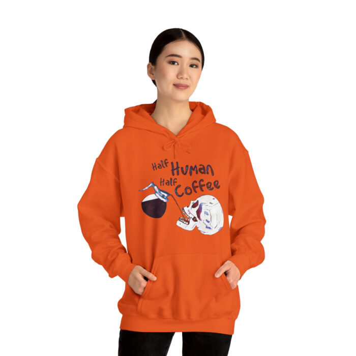 Hoodie Half Human Half Coffee - Image 71