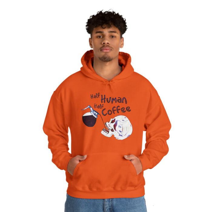 Hoodie Half Human Half Coffee - Image 72