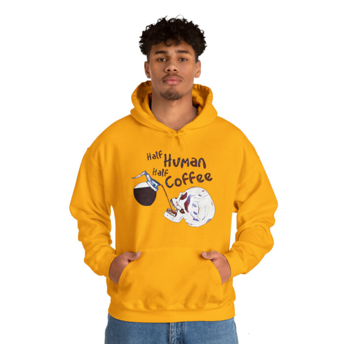 Hoodie Half Human Half Coffee - Image 59