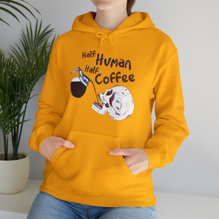 Hoodie Half Human Half Coffee - Image 65