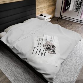 Plush Blanket Everything Is Fine - Image 4