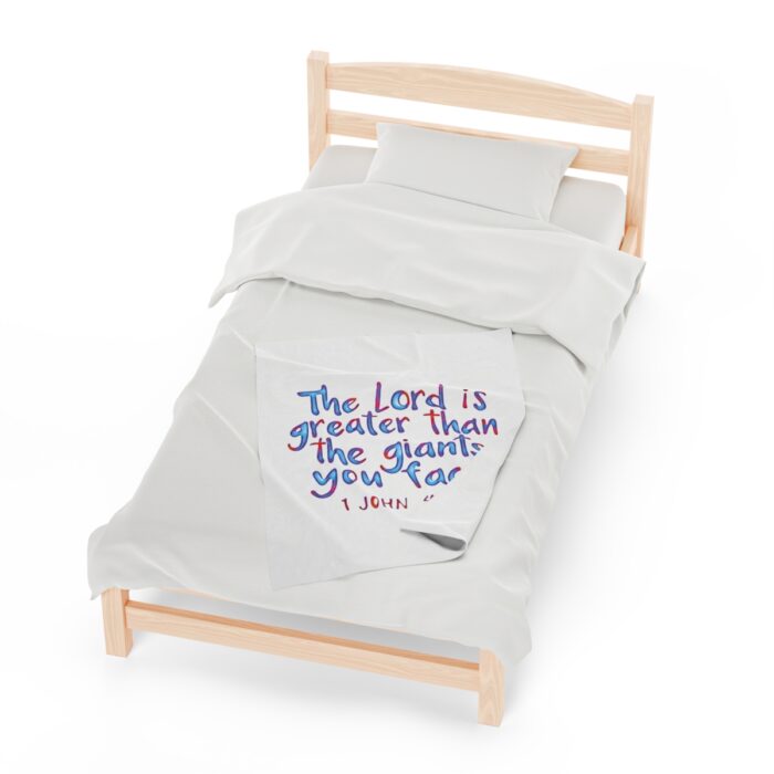 Plush Blanket The Lord Is Greater Than The Giants You Face - Image 5