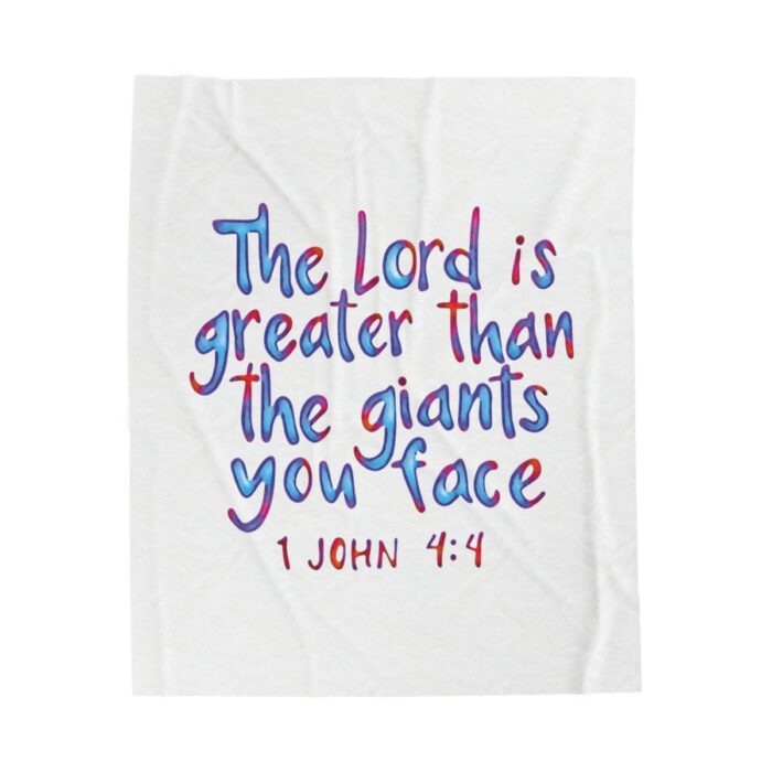 Plush Blanket The Lord Is Greater Than The Giants You Face - Image 9