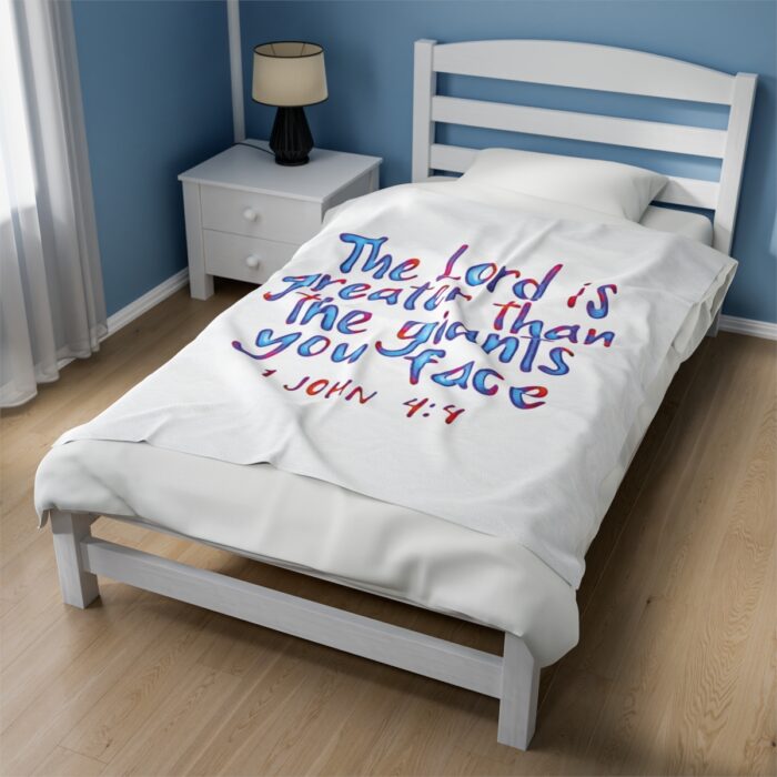 Plush Blanket The Lord Is Greater Than The Giants You Face - Image 11