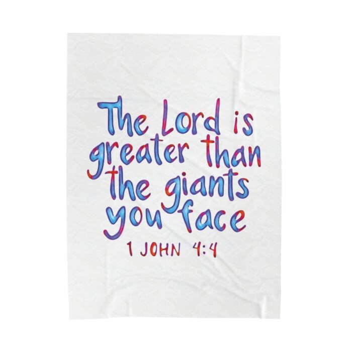 Plush Blanket The Lord Is Greater Than The Giants You Face - Image 17