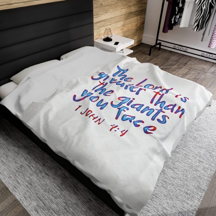 Plush Blanket The Lord Is Greater Than The Giants You Face - Image 20