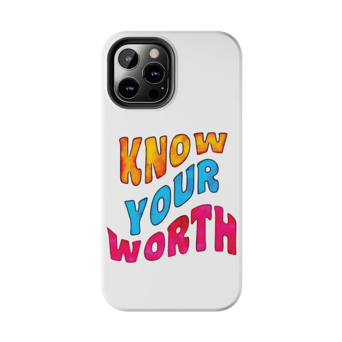 Impact Resistant iPhone Case Know Your Worth - Image 34