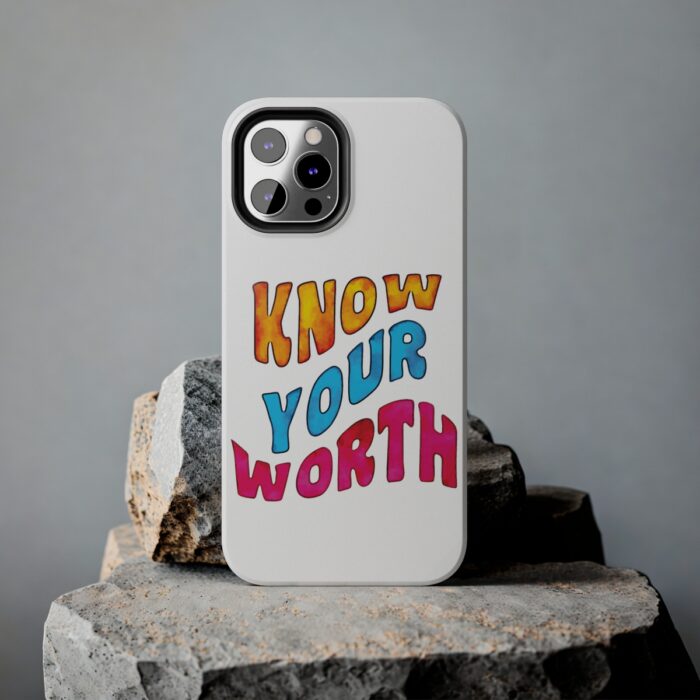 Impact Resistant iPhone Case Know Your Worth - Image 37