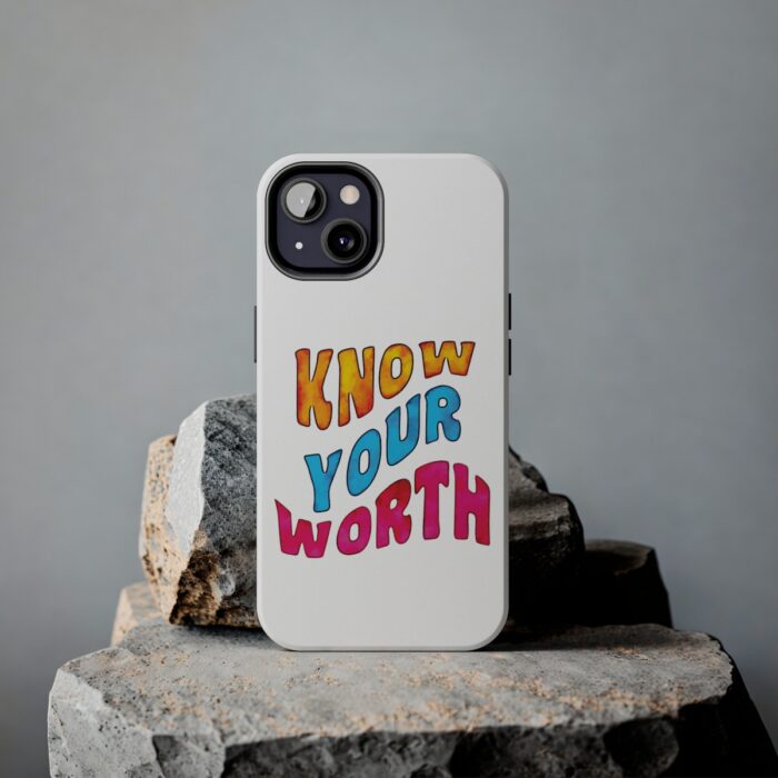 Impact Resistant iPhone Case Know Your Worth - Image 49