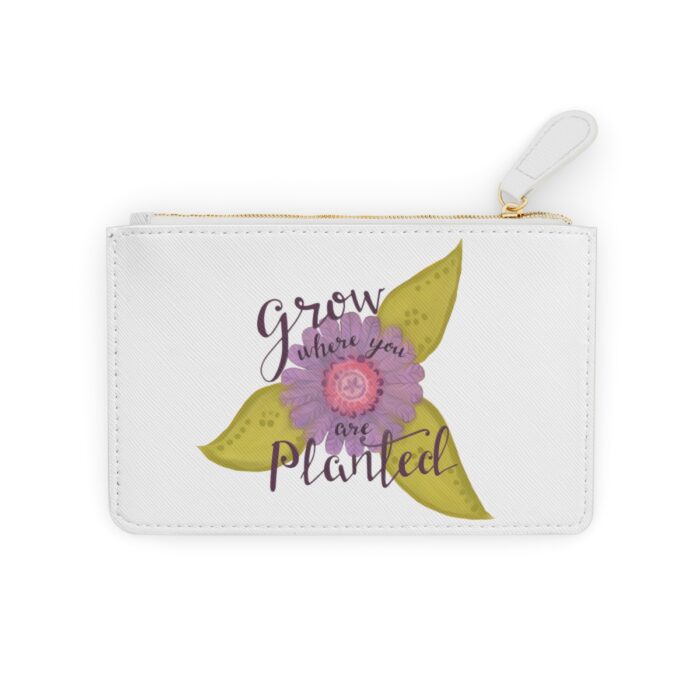 Wallet Mini Clutch Bag Grow Where You Are Planted