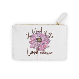 Wallet Mini Clutch Bag The Word Of The Lord Remains
