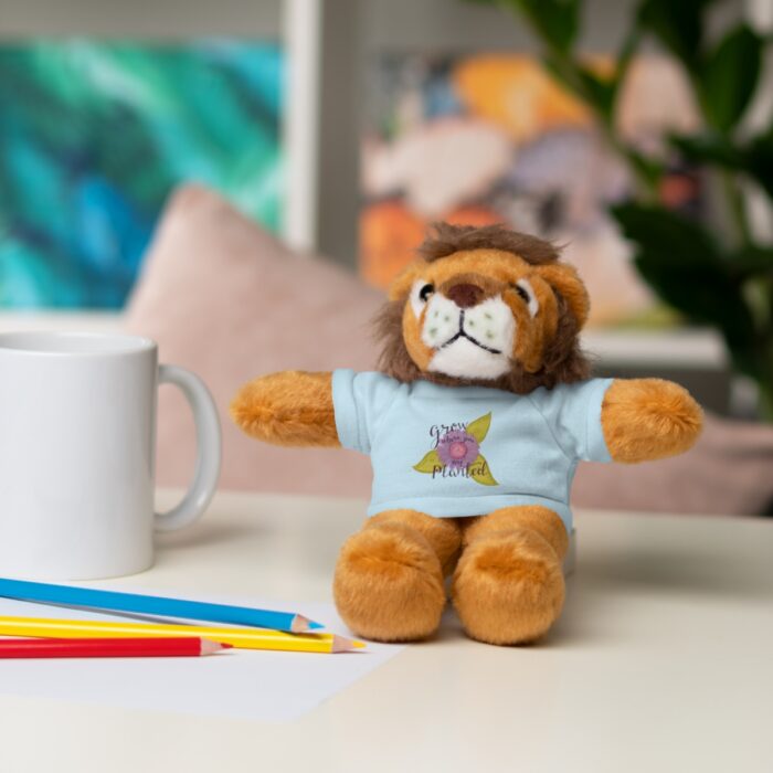 Stuffed Animal With Tee Grow Where You Are Planted - Image 15