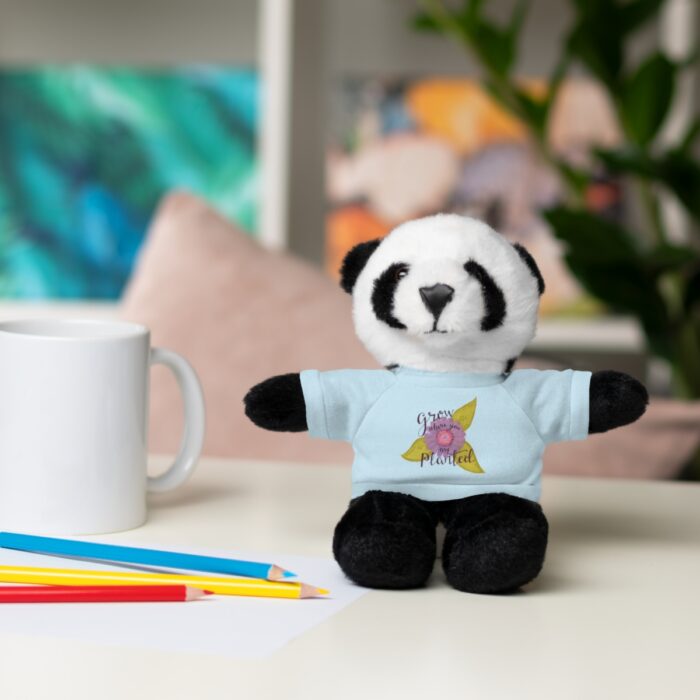 Stuffed Animal With Tee Grow Where You Are Planted - Image 18