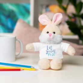Stuffed Animal With Tee Let Yourself Rest - Image 6