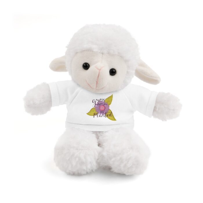 Stuffed Animal With Tee Grow Where You Are Planted - Image 34