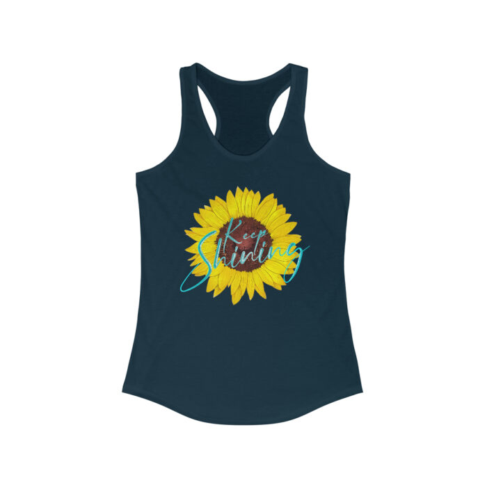 Women's Racerback Tank Top Keep Shining - Image 13