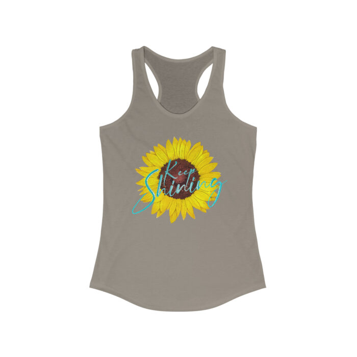 Women's Racerback Tank Top Keep Shining - Image 7