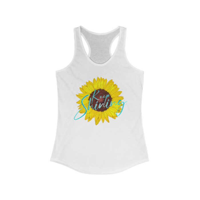 Women's Racerback Tank Top Keep Shining