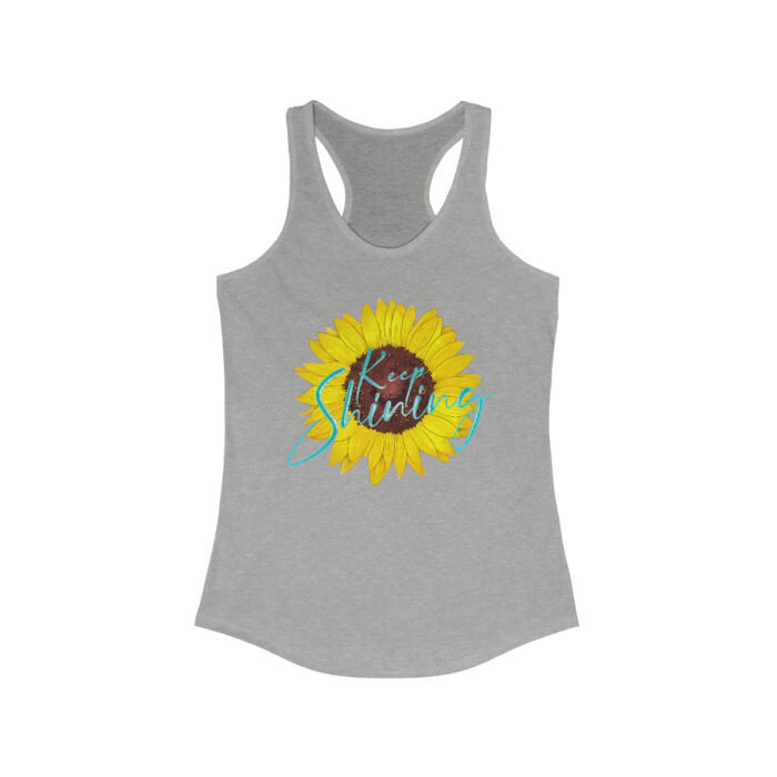 Women's Racerback Tank Top Keep Shining - Image 5