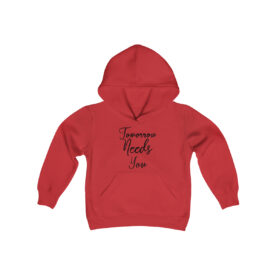 Youth Hoodie Tomorrow Needs You - Image 17
