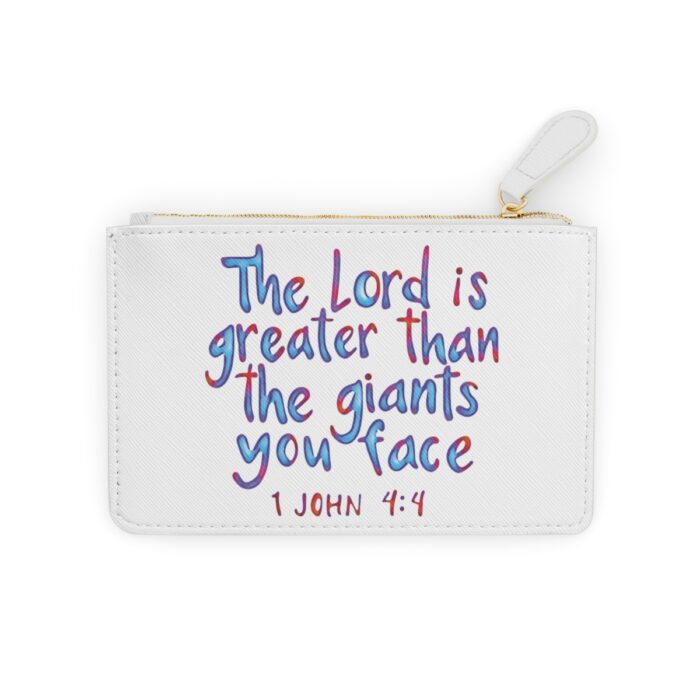 Wallet Mini Clutch Bag The Lord Is Greater Than The Giants You Face