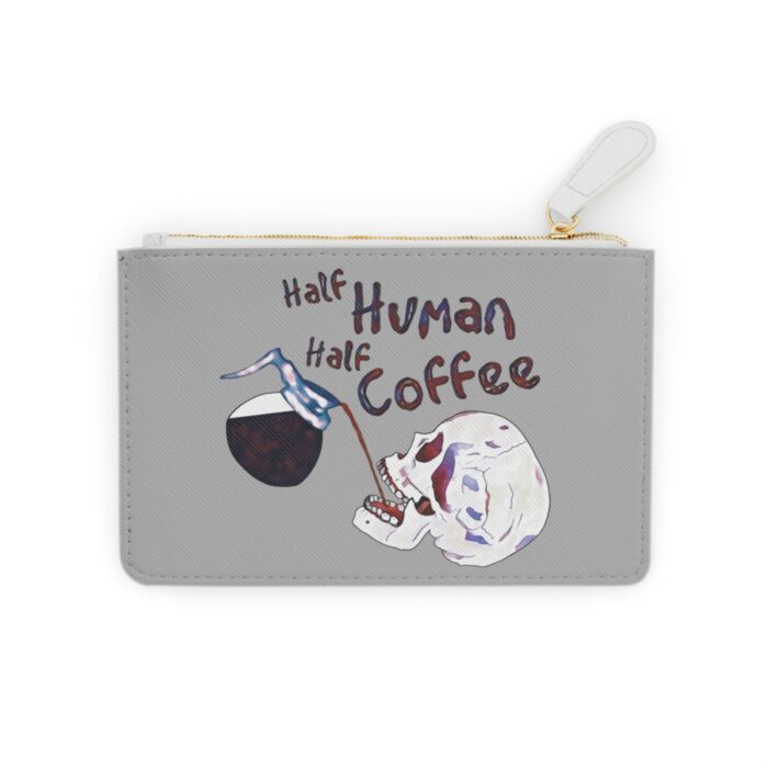 Wallet Mini Clutch Bag Half Human Half Coffee