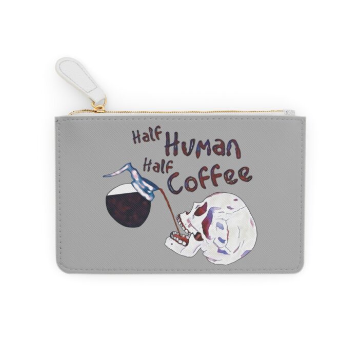 Wallet Mini Clutch Bag Half Human Half Coffee - Image 2