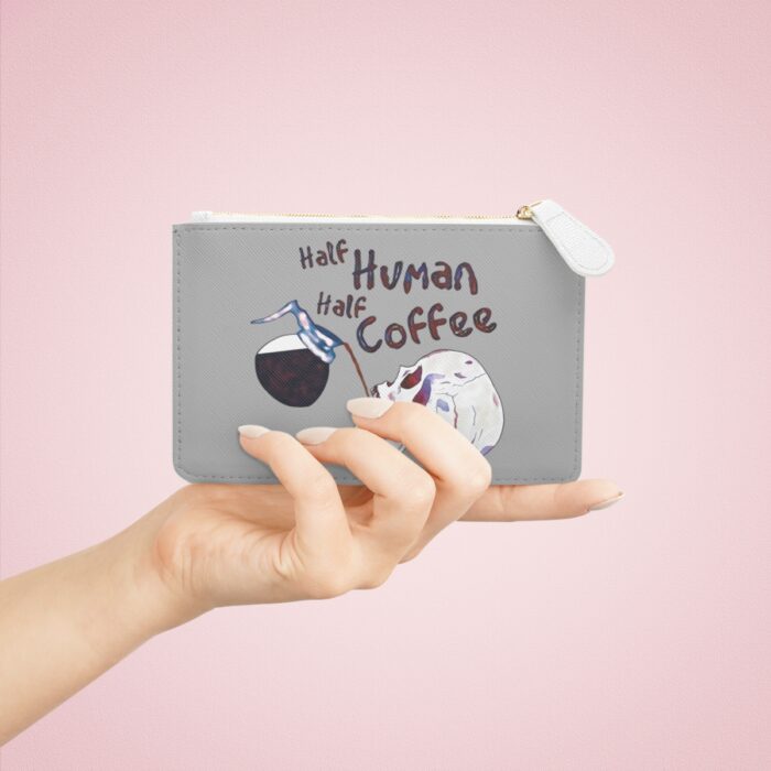 Wallet Mini Clutch Bag Half Human Half Coffee - Image 4