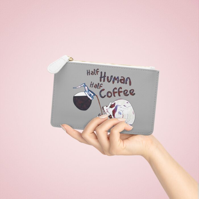 Wallet Mini Clutch Bag Half Human Half Coffee - Image 5