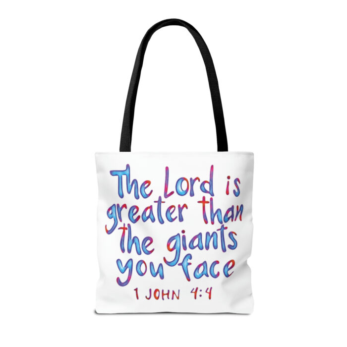 Tote Bag The Lord Is Greater Than The Giants You Face - Image 10