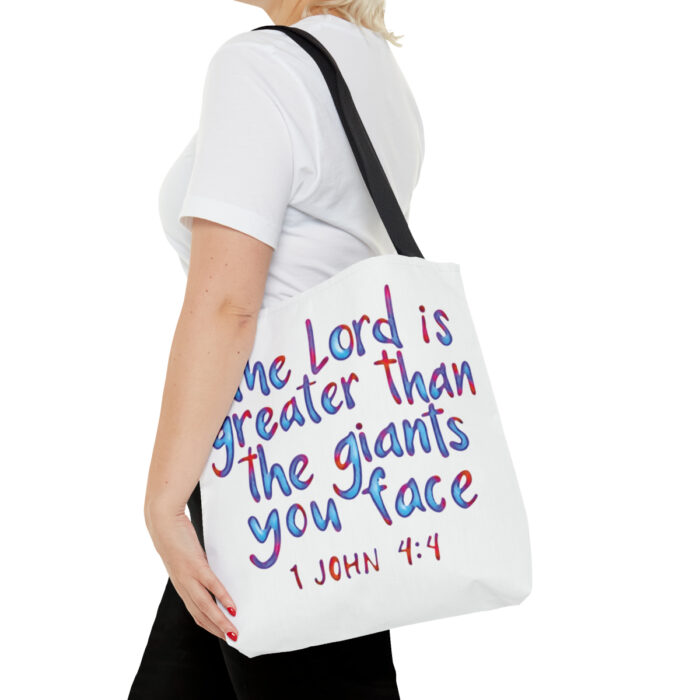 Tote Bag The Lord Is Greater Than The Giants You Face - Image 12